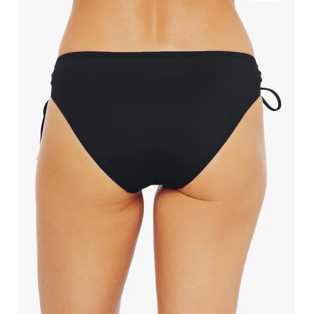 Becca by Rebecca Virtue Womens Black Cutout Hipster Bikini Bottom Large - Picture 3 of 9